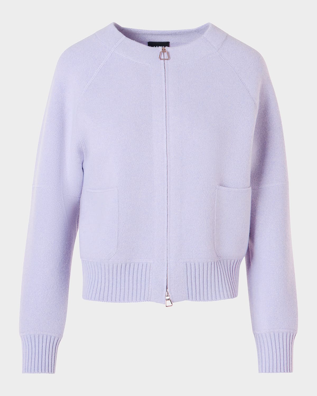 Akris Cashmere Pique Zipped Cardigan