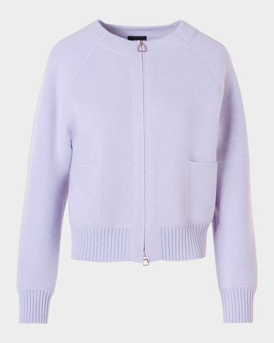 Akris Cashmere Pique Zipped Cardigan