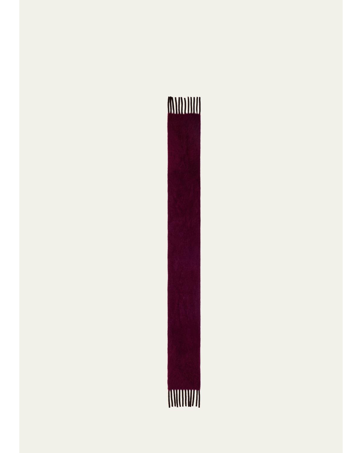 Akris Cloud Cashmere Fringe Scarf, 25 x 10cm