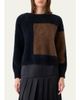 Akris Cloud Cashmere Oro Lienzo Jacquard Crewneck Sweater - 4