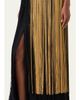 Akris Colorblock Oro Lienzo Fringe Column Gown - 5