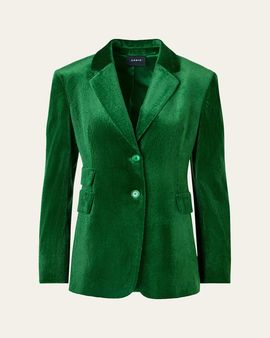 Akris Corduroy Single-Breasted Jacket