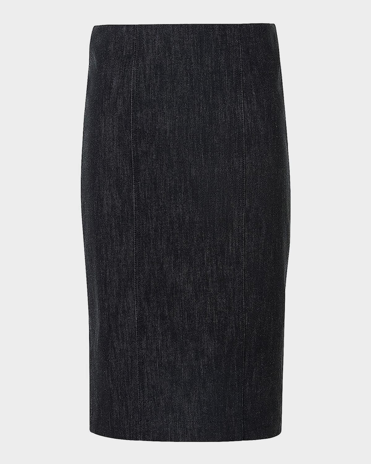 Akris Denim Midi Pencil Skirt