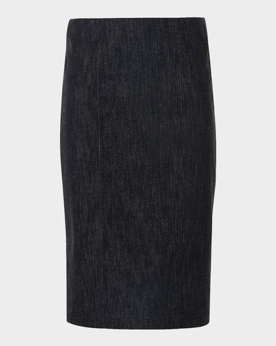 Akris Denim Midi Pencil Skirt