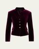 Akris Deva Velvet Single-Breasted Fitted Jacket - 1