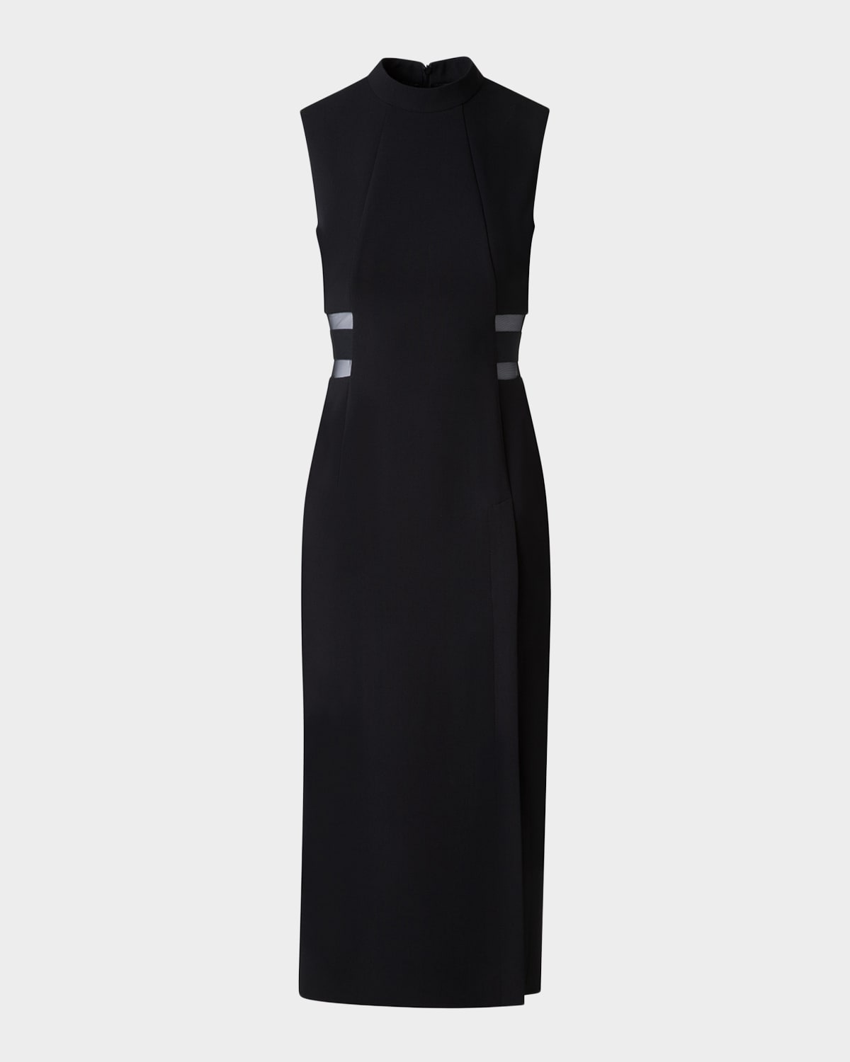 Akris Double-Face Illusion Midi Sheath Dress