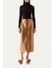Akris Embroidered Lame Nappa Leather Midi Pencil Skirt - 2