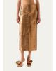 Akris Embroidered Lame Nappa Leather Midi Pencil Skirt - 4