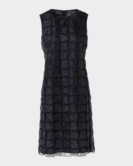 Akris Embroidered Organza Sheath Dress