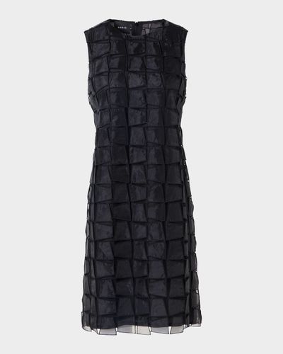Akris Embroidered Organza Sheath Dress
