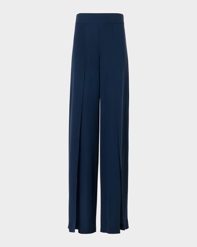 Akris Fellia Silk Georgette Flared Pants