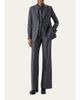 Akris Fior Prince of Whales Wool Flannel Wide-Leg Pants - 2