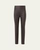 Akris Flame Leather Skinny-Leg Ankle Pants - 1