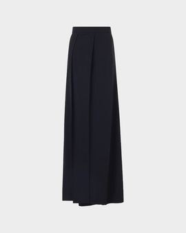 Akris Fossil Pleated Apron Pants