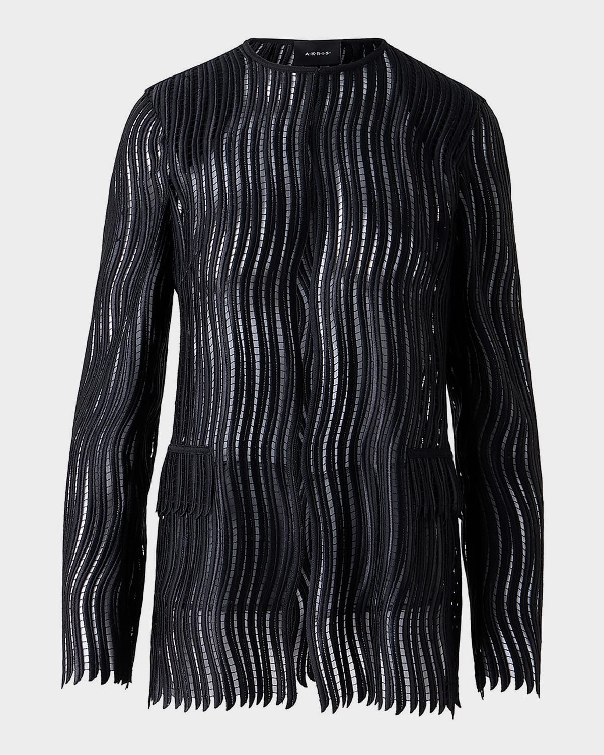 Akris Hekka Techno Wave Guipure Jacket