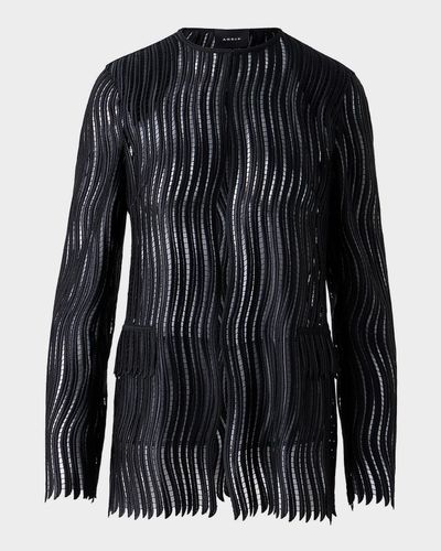 Akris Hekka Techno Wave Guipure Jacket