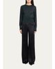 Akris High-Rise Silk Satin Wide-Leg Trousers - 2