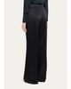 Akris High-Rise Silk Satin Wide-Leg Trousers - 3
