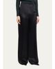 Akris High-Rise Silk Satin Wide-Leg Trousers - 4