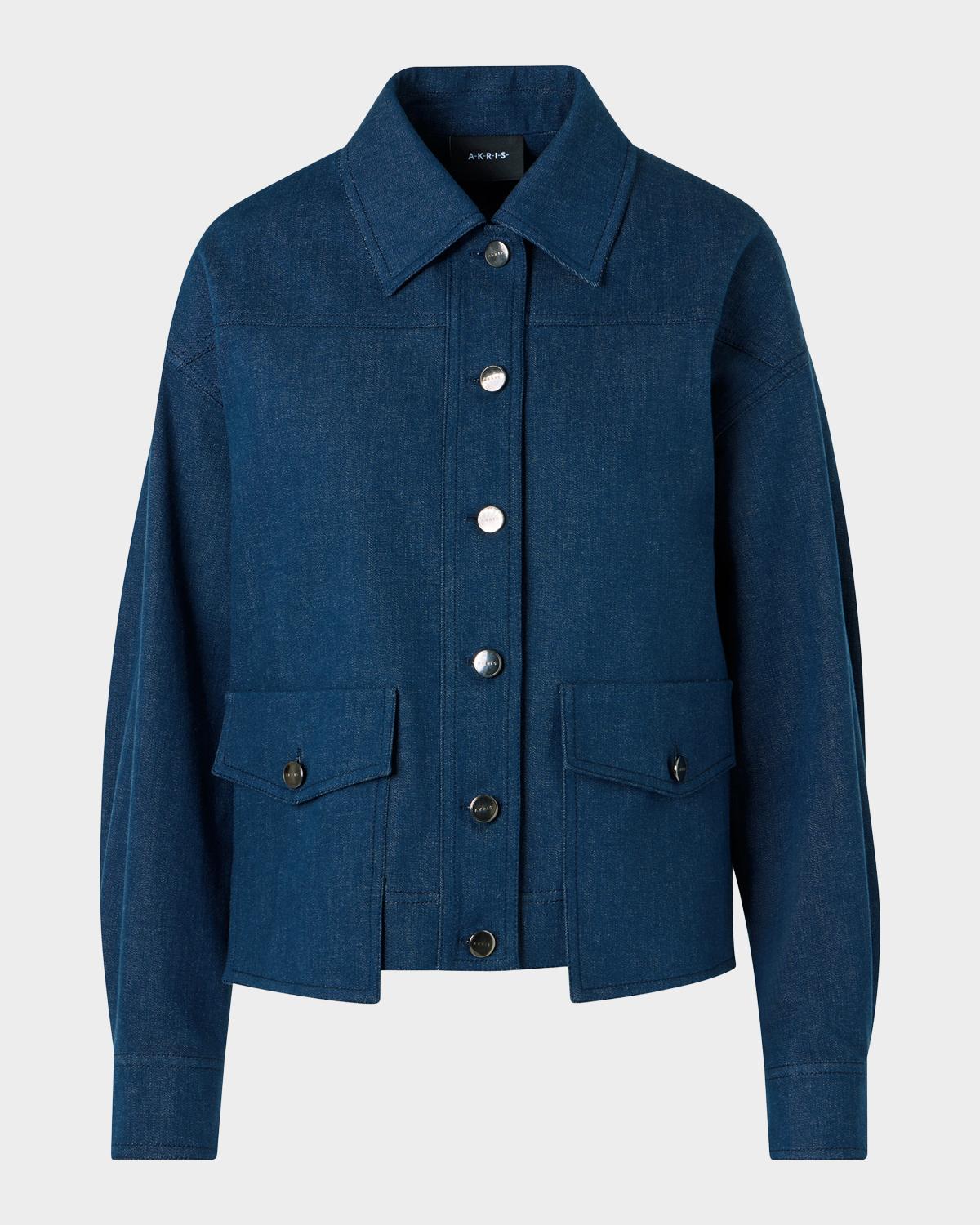 Akris Hilly Stretch Denim Jacket
