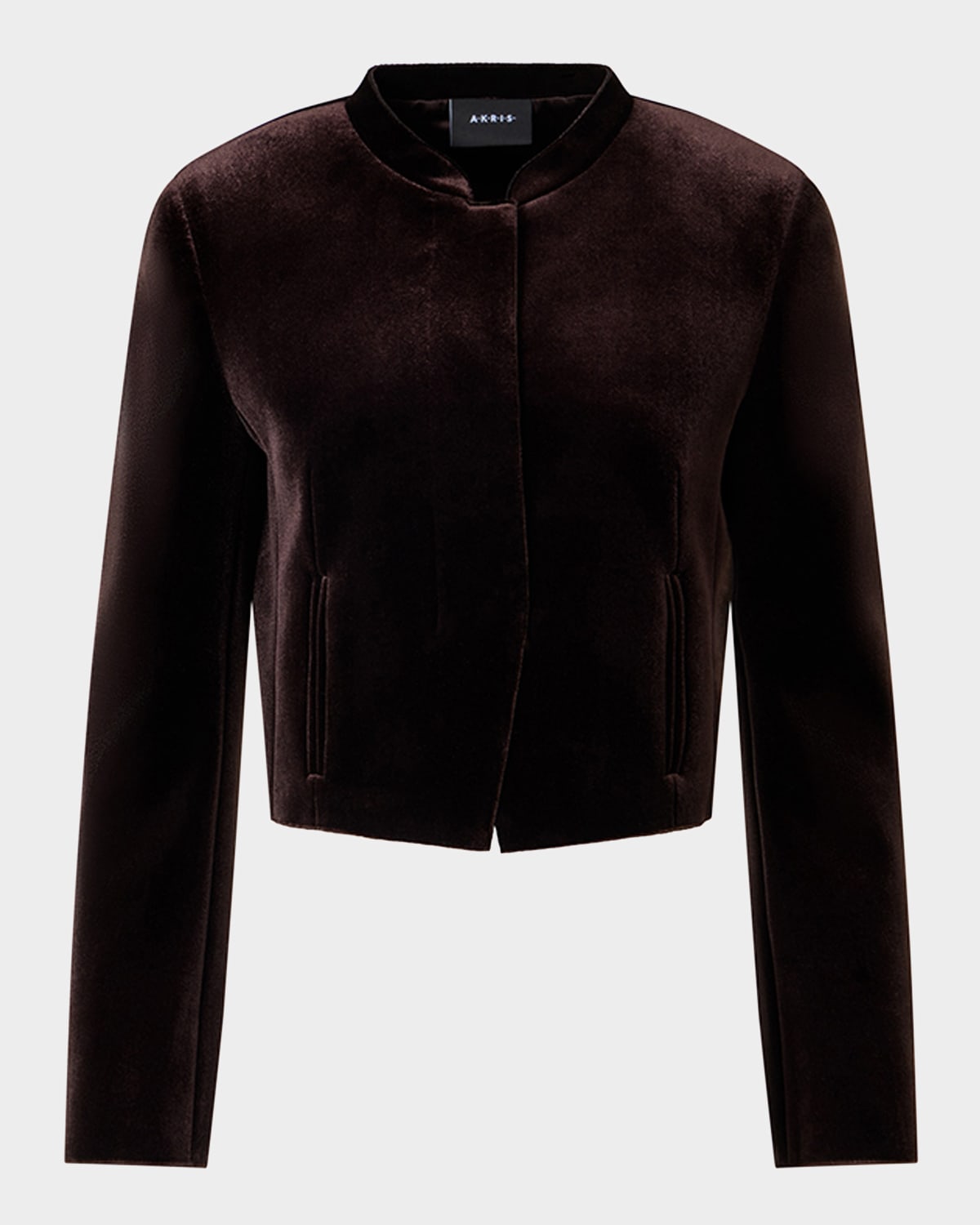 Akris Kadet Velvet Neoprene Short Jacket