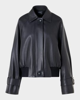 Akris Kallisto Lamb Nappa Leather Jacket