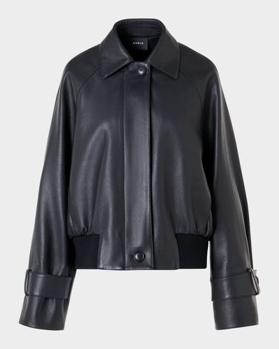 Akris Kallisto Lamb Nappa Leather Jacket