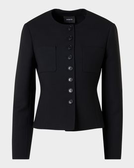 Akris Kelia Virgin Wool Short Jacket