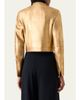 Akris Klaus Lamé Nappa Leather Crop Jacket - 3
