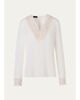 Akris Lace V-Neck Long-Sleeve Blouse - 1