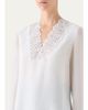 Akris Lace V-Neck Long-Sleeve Blouse - 5