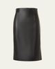 Akris Lamb Nappa Leather Pencil Skirt - 1