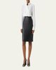 Akris Lamb Nappa Leather Pencil Skirt - 2