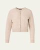 Akris Linen-Cotton Micro Sequin Knit Cardigan Sweater - 1