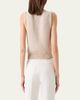 Akris Linen-Cotton Micro Sequin Sleeveless Knit Top - 3