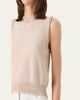 Akris Linen-Cotton Micro Sequin Sleeveless Knit Top - 5