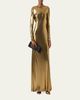 Akris Lurex Viscose Long-Sleeve Gown - 2