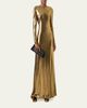 Akris Lurex Viscose Long-Sleeve Gown - 4