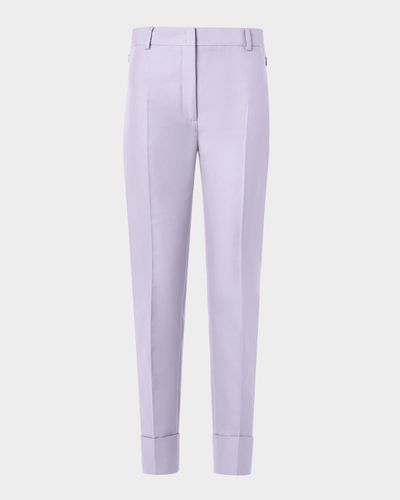 Akris Maxima Cotton Silk Cropped Pants