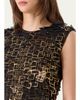 Akris Metallic Organza Tiles Sleeveless Column Gown - 5