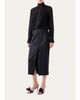 Akris Mock-Neck Lace Inset Long-Sleeve Blouse - 2