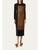 Akris Oro Lienzo Print Wool Crepe Long-Sleeve Midi Dress - 4