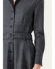 Akris Prince Of Whales Wool Stretch Flannel Belted Midi Shirtdress - 5