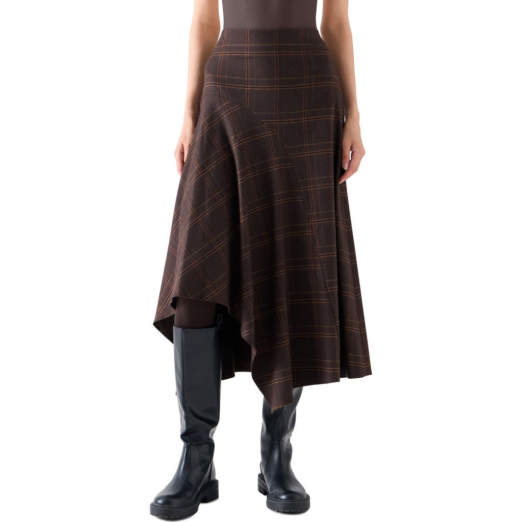 Akris punto Akris punto Blanket Check Handkerchief Skirt