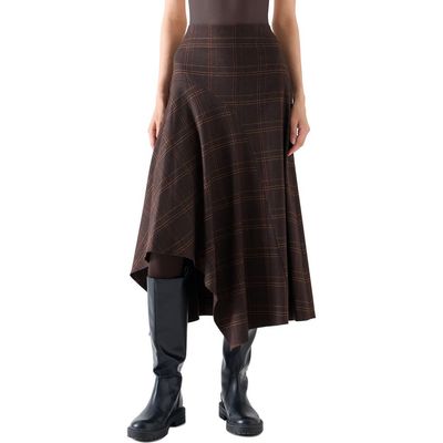 Akris punto Akris punto Blanket Check Handkerchief Skirt