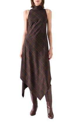 Akris punto Akris punto Blanket Check Sleeveless Midi Dress