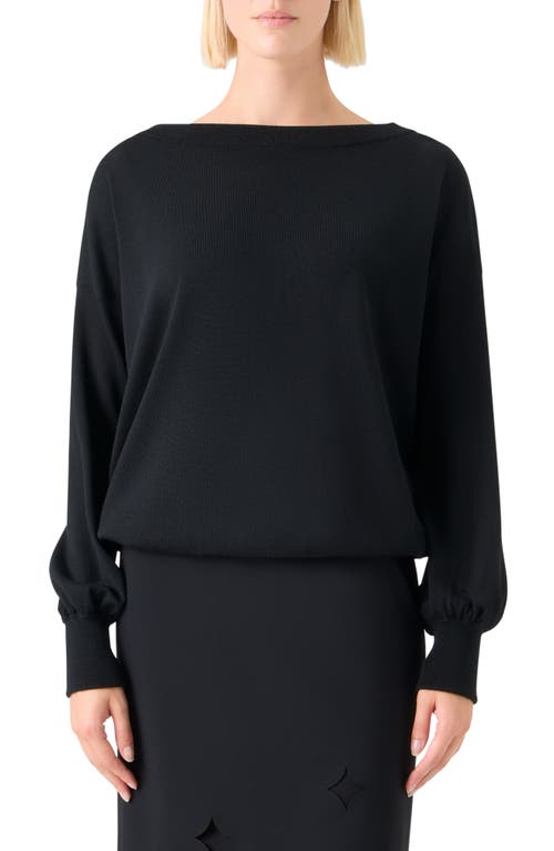 Akris punto Akris punto Boat Neck Virgin Wool Sweater