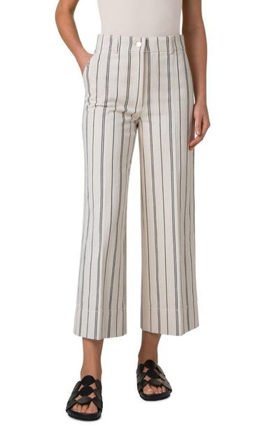 Akris punto Akris punto Chiara Stripe Wide Leg Crop Jeans