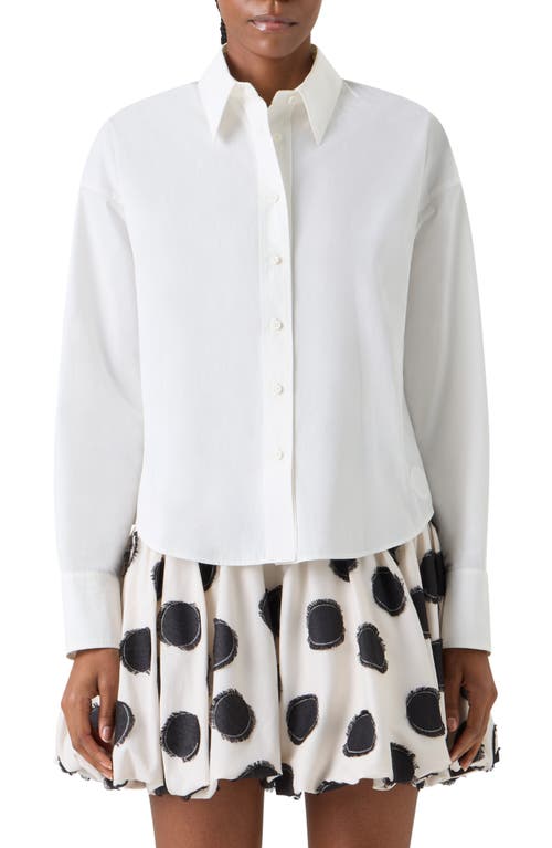 Akris punto Akris punto Crop Cotton Poplin Button-Up Shirt