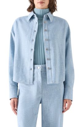 Akris punto Akris punto Cropped Cotton Denim Shirt